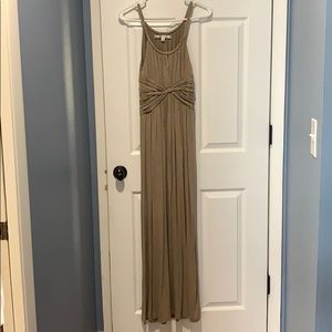 Tan Maxi Dress, XS